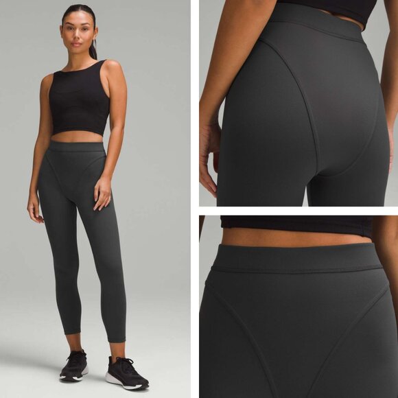 lululemon athletica Pants - Lululemon Wunder Train Aerobic High-Rise Tight 25" Twill In Graphite Grey Size 2